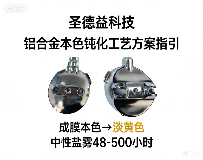 成膜本色、浅黄色，盐雾48-720小时工艺方案
